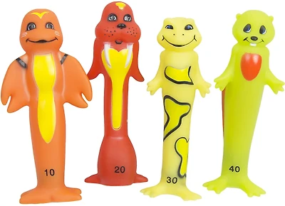 Poolmaster Soft Funny Dive Animals 4-Pack