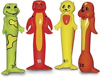 Poolmaster Soft Funny Dive Animals 4-Pack