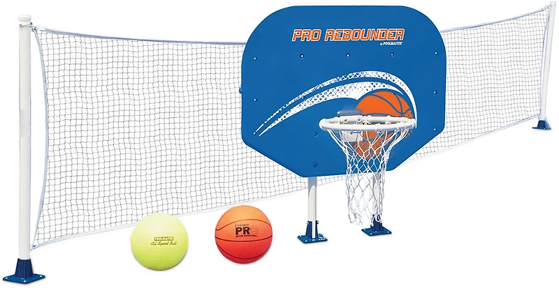 Poolmaster Above-Ground Poolside Basketball/Volleyball Game Combo