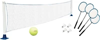 Poolmaster Above-Ground Mounted Poolside Badminton/Volleyball Game Combo