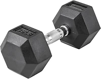 Lifeline Hex 5-120lb Rubber Dumbbell