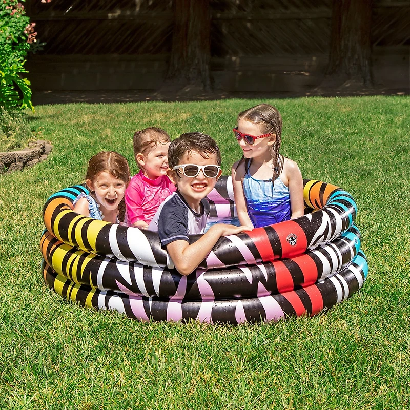 Poolmaster Pre-Swimmer Zebra Inflatable Kids Pool