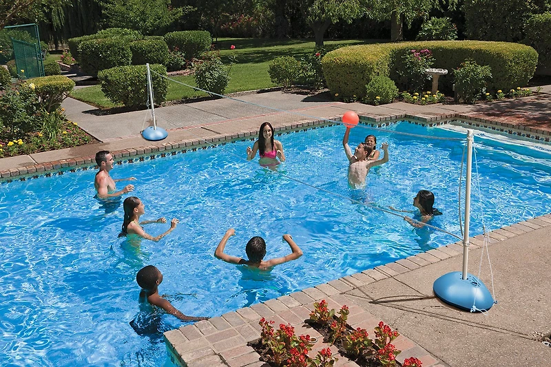 Poolmaster Across-Pool Volleyball/Badminton Game Combo