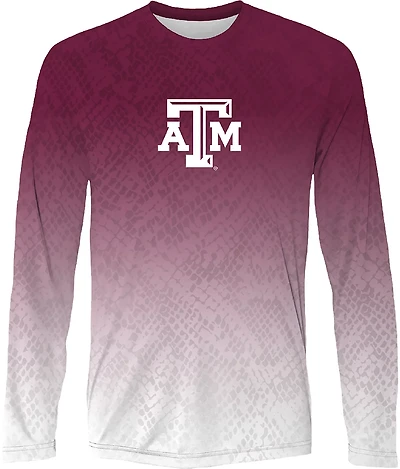 Great State Men's Texas A&M University Knockout State Performance Graphic Long Sleeve T-shirt