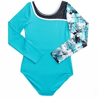 Rainbeau Moves Girls' Printed Long Sleeve Leotard