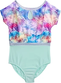 Rainbeau Moves Girls' Printed Short Sleeve Leotard