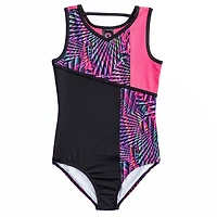 Rainbeau Moves Girls' Offset Block Leotard