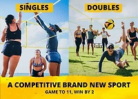 CROSSNET 4-Way Volleyball Game