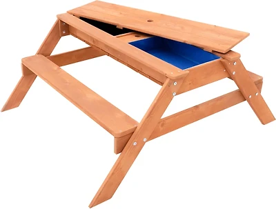 Sportspower Kids Wooden Picnic Table with Sand and Water Play Area