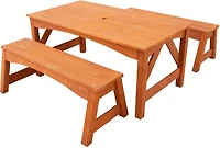 Sportspower Kids Wooden Picnic Table with Separated Bench