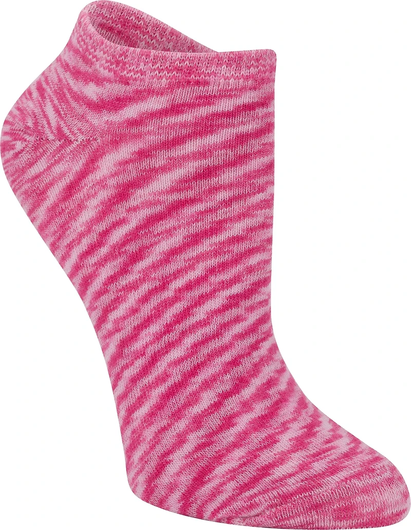 BCG Women’s Super Soft Pastel Space Dye No-Show Socks 6 Pack