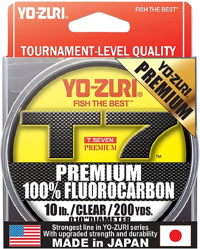 Yo-Zuri T-7 Premium Fluorocarbon 200 yd Fishing Line Spool