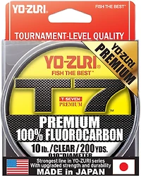 Yo-Zuri T-7 Premium Fluorocarbon 200 yd Fishing Line Spool