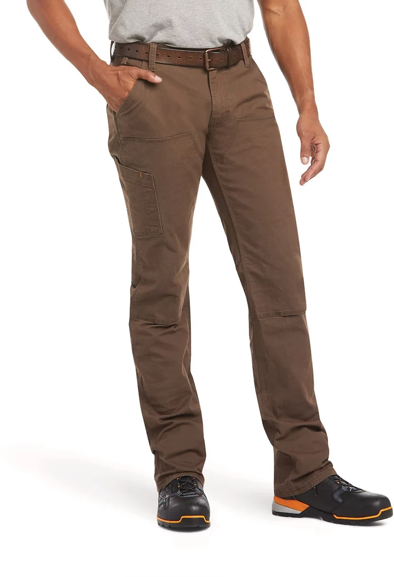 Ariat Men's Rebar M4 Relaxed DuraStretch Made Tough Double Front Stackable Straight Pants