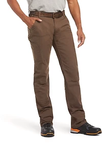 Ariat Men's Rebar M4 Relaxed DuraStretch Made Tough Double Front Stackable Straight Pants