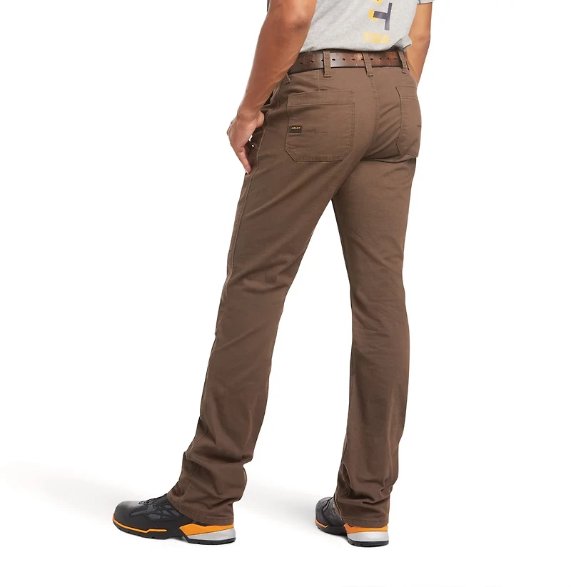 Ariat Men's Rebar M4 Relaxed DuraStretch Made Tough Double Front Stackable Straight Pants