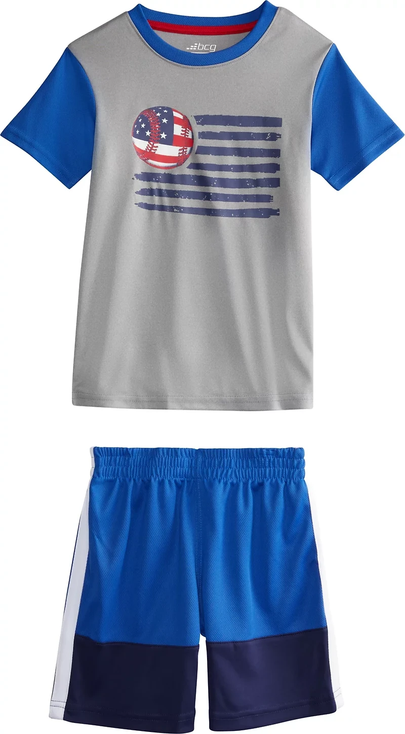 BCG Boys' Baseball T-shirt and Shorts Set