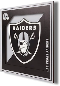 YouTheFan Oakland Raiders 3-D Logo Series 12 in x 12 in Wall Art