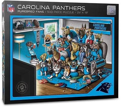 YouTheFan Carolina Panthers Purebred Fans 500 Piece Puzzle