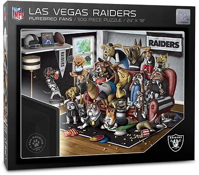 YouTheFan Las Vegas Raiders Purebred Fans 500 Piece Puzzle