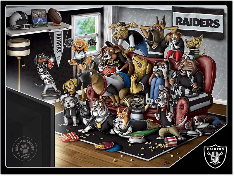 YouTheFan Las Vegas Raiders Purebred Fans 500 Piece Puzzle