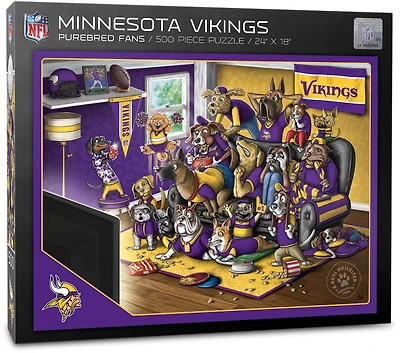 YouTheFan Minnesota Vikings Purebred Fans 500 Piece Puzzle