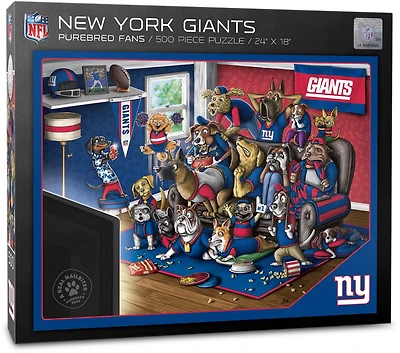 YouTheFan New York Giants Purebred Fans 500 Piece Puzzle