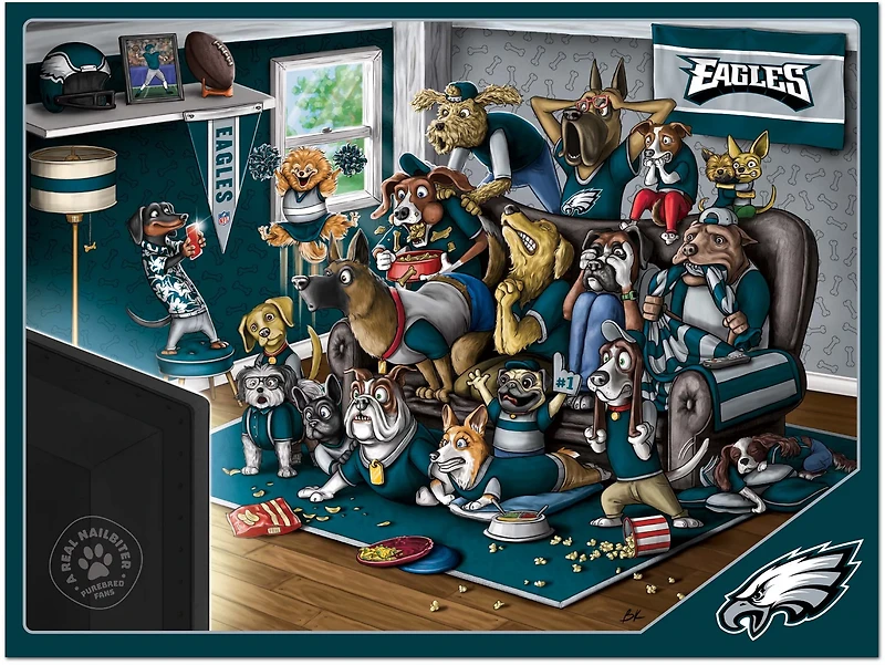 YouTheFan Philadelphia Eagles Purebred Fans 500 Piece Puzzle
