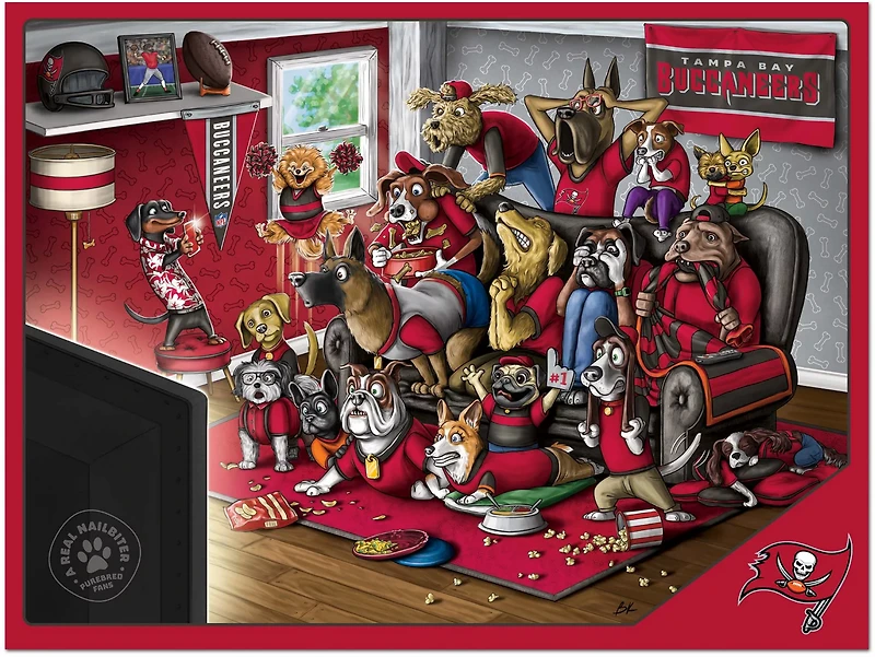 YouTheFan Tampa Bay Buccaneers Purebred Fans 500 Piece Puzzle