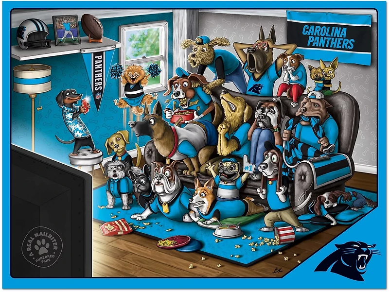 YouTheFan Carolina Panthers Purebred Fans 500 Piece Puzzle