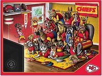YouTheFan Kansas City Chiefs Purebred Fans 500 Piece Puzzle