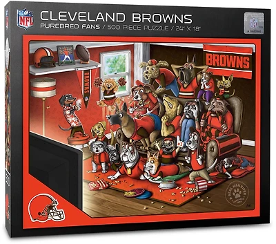 YouTheFan Cleveland Browns Purebred Fans 500 Piece Puzzle