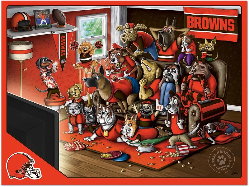 YouTheFan Cleveland Browns Purebred Fans 500 Piece Puzzle