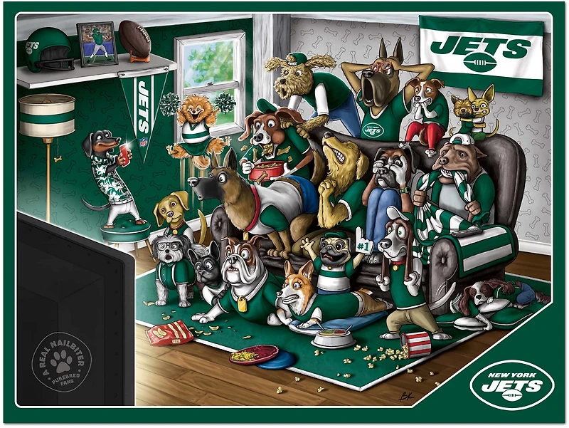 YouTheFan New York Jets Purebred Fans 500 Piece Puzzle