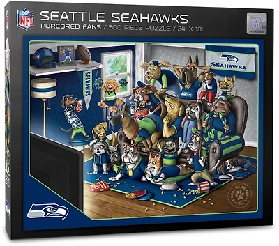 YouTheFan Seattle Seahawks Purebred Fans 500 Piece Puzzle