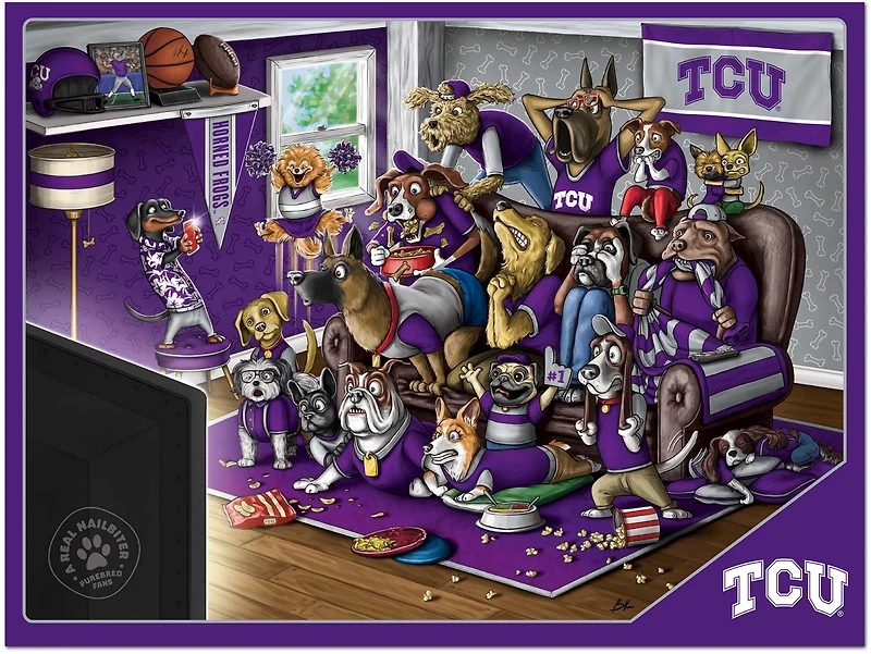 YouTheFan Texas Christian University Purebred Fans 500 Piece Puzzle