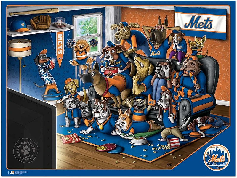 YouTheFan New York Mets Purebred Fans 500 Piece Puzzle