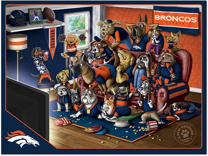 YouTheFan Denver Broncos Purebred Fans 500 Piece Puzzle