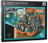 YouTheFan Miami Dolphins Purebred Fans 500 Piece Puzzle