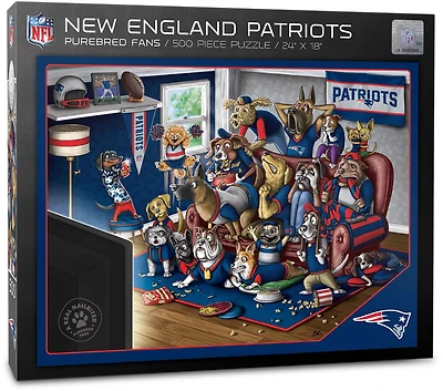 YouTheFan New England Patriots Purebred Fans 500 Piece Puzzle
