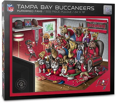 YouTheFan Tampa Bay Buccaneers Purebred Fans 500 Piece Puzzle