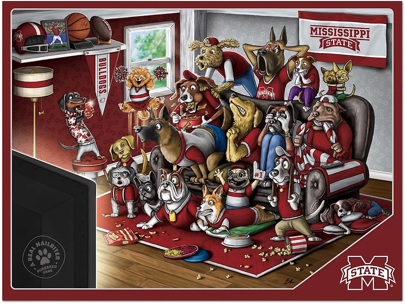 YouTheFan Mississippi State University Purebred Fans 500 Piece Puzzle
