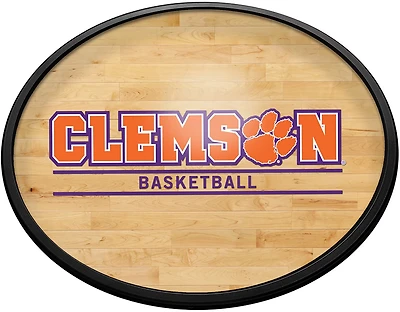 The Fan-Brand Clemson University Hardwood Oval Slimline Lighted Sign