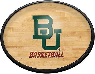 The Fan-Brand Baylor University Hardwood Oval Slimline Lighted Sign