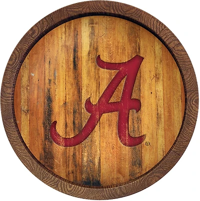 The Fan-Brand University of Alabama Weathered Faux Barrel Top Sign