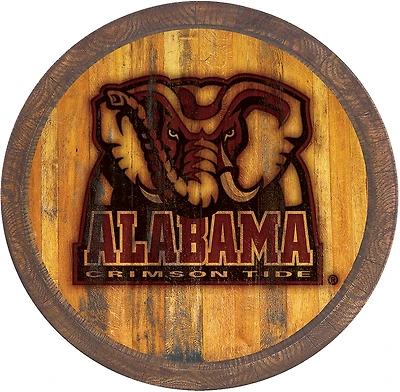 The Fan-Brand University of Alabama Branded Logo Faux Barrel Top Sign