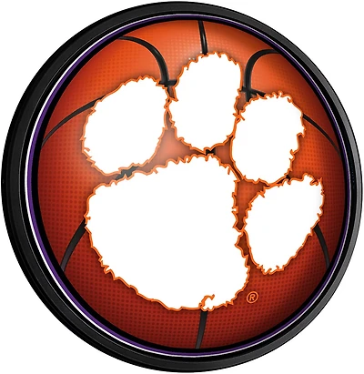 The Fan-Brand Clemson University Basketball Round Slimline Lighted Sign