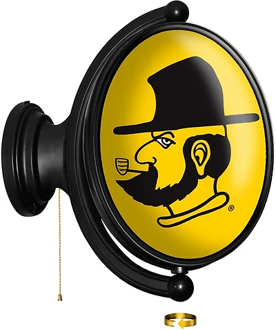 The Fan-Brand Appalachian State University Oval Rotating Lighted Sign