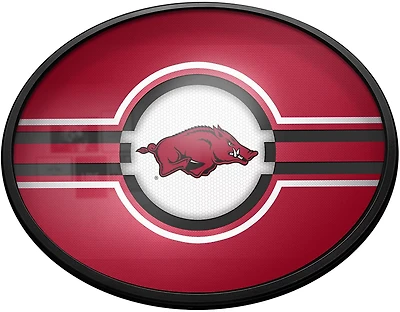 The Fan-Brand University of Arkansas Oval Slimline Lighted Sign
