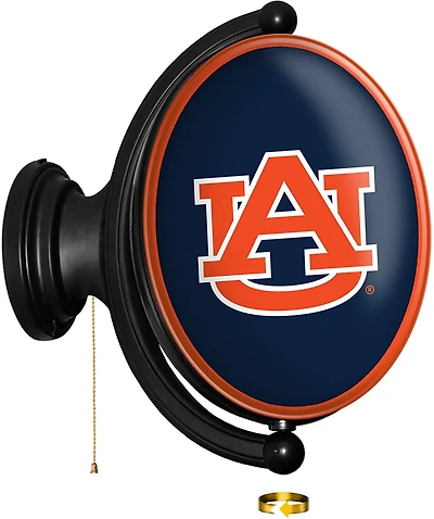 The Fan-Brand Auburn University Oval Rotating Lighted Sign